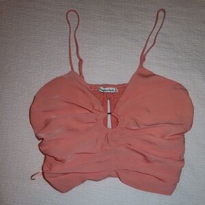 Abercrombie & Fitch Peach Textured Top